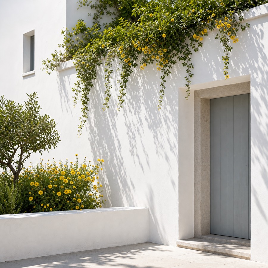 Architecture category garden wall